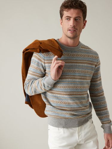 Pull en jacquard de laine melangee Laines Saint Laurent pour homme en coloris Neutre Homme Pulls et maille Pulls et maille Saint Laurent 