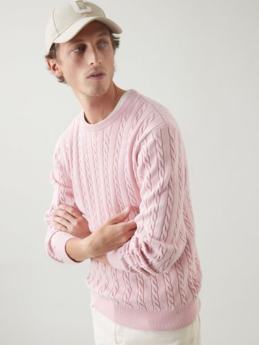 Pull torsadé coton et laine homme - Cyrillus FR - Modalova