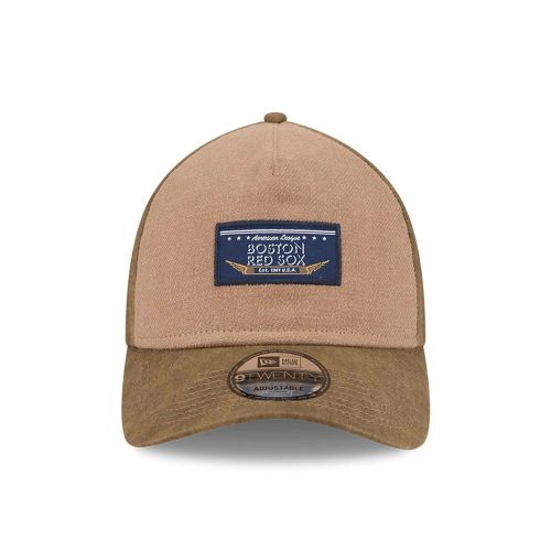 Casquette 9TWENTY A-Frame Boston Red Sox MLB Utility Linen Marron unisex - New Era Cap - Modalova