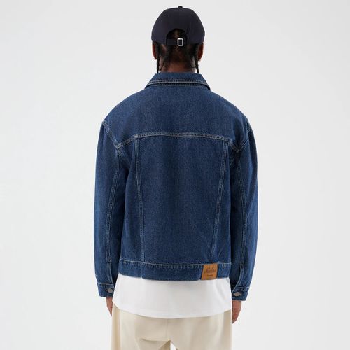 Veste en Jean New Era Script Bleu Foncé unisex - New Era Cap - Modalova
