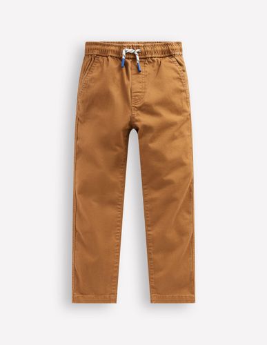 Pantalon slim à enfiler-Brun caramel - Boden - Modalova