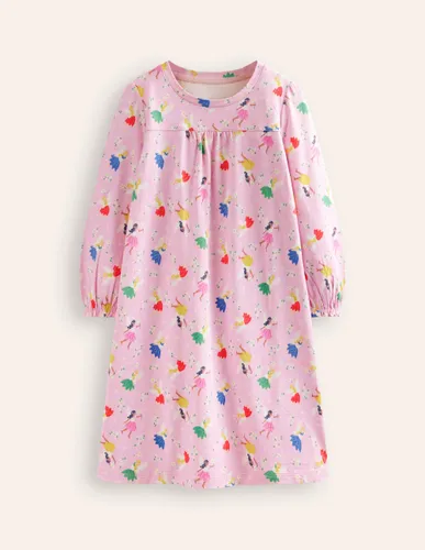 Chemise de nuit à manches longues imprimée-Basil/ Ivory - Boden - Modalova