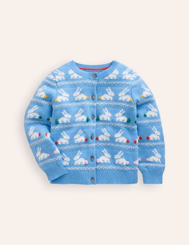 Cardigan Edie à motif jacquard-Lapins bleu myosotis - Boden - Modalova
