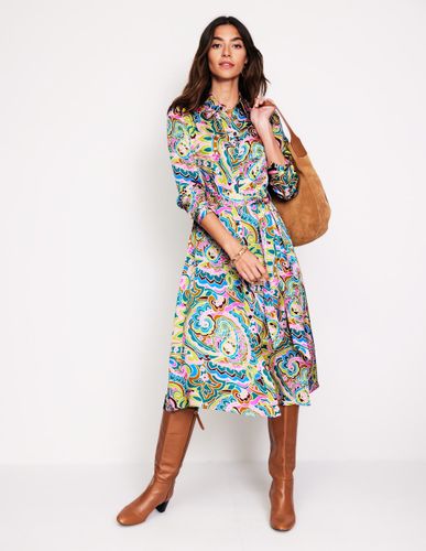 Robe-chemise Kate en satin-Multi, motif Paisley Pome - Boden - Modalova