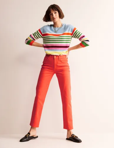 Jean slim taille mi-haute-Mandarine - Boden - Modalova