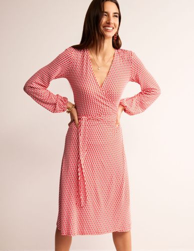 Robe portefeuille midi Joanna en jersey - Boden - Modalova