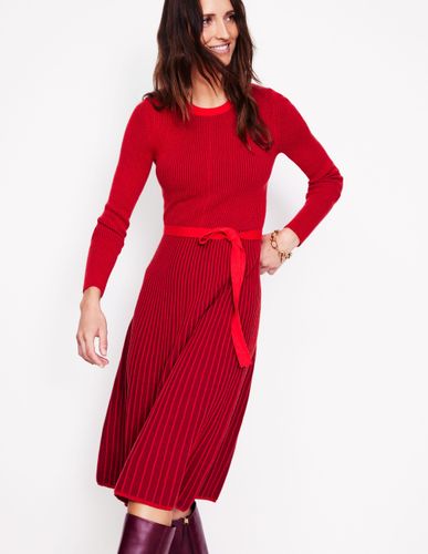 Robe midi Lola en maille-, vanisé cerise - Boden - Modalova