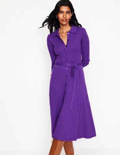 Robe-chemise Rachel en maille-Améthyste - Boden - Modalova
