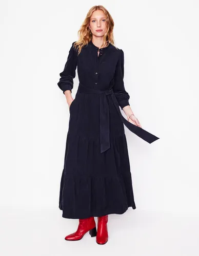 Robe longue Alba en velours côtelé- Marine, Petits Pois - Boden - Modalova