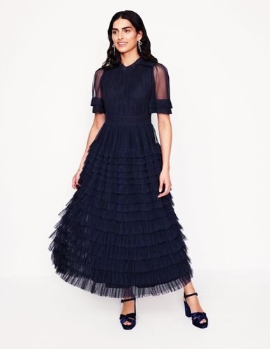 Robe à volants en tulle- Marine, Petits Pois - Boden - Modalova