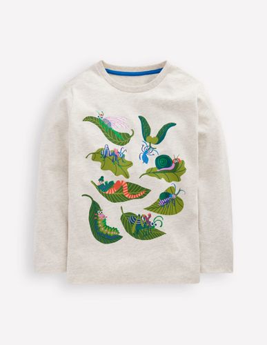 T-shirt imprimé à manches longues-Insectes avoine - Boden - Modalova