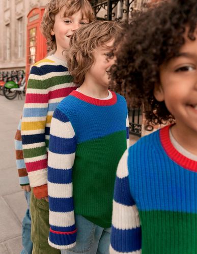 Pull pour tous les jours en coton-Bleu martin-pêcheur/émeraude profond - Boden - Modalova