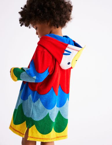 Poncho en éponge à appliqué-Perroquet arc-en-ciel multi - Boden - Modalova