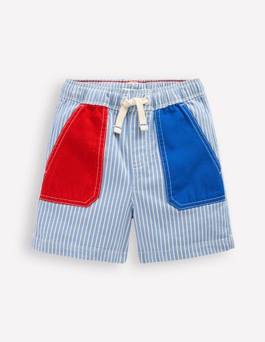 Short en coton à enfiler-Coutil pêle-mêle - Boden - Modalova
