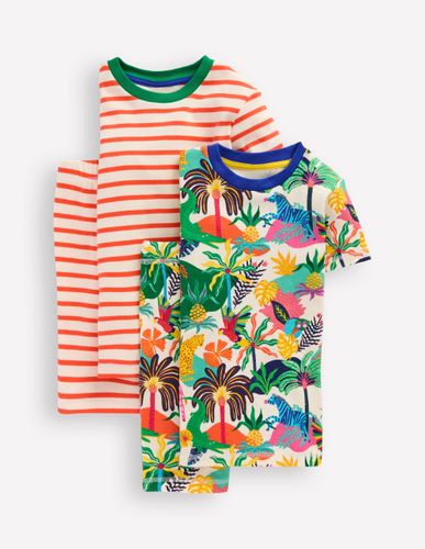 Pyjamas courts douillets-Jungle multi ivoire - Boden - Modalova