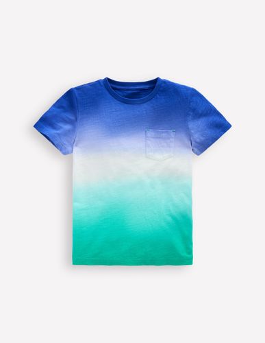 T-shirt tie and dye-Bleu vif/bleu aigue-marine - Boden - Modalova