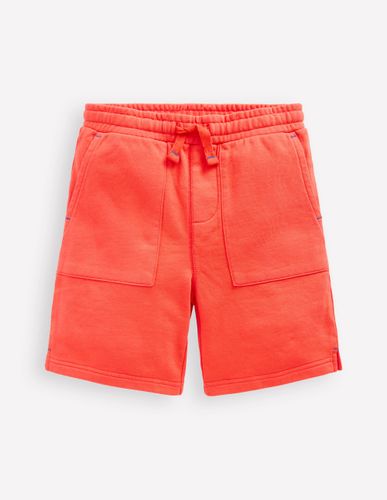 Stückgefärbte Shorts-Korallenorange - Boden - Modalova