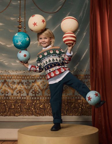 Pull motif jacquard-Motif jacquard de Noël multi - Boden - Modalova