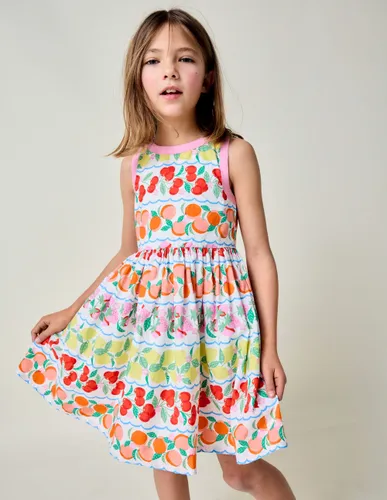 Robe Harlow avec détails au dos-Rayé fruits arc-en-ciel - Boden - Modalova