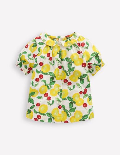 Top tissé à col-Citrons et cerises - Boden - Modalova