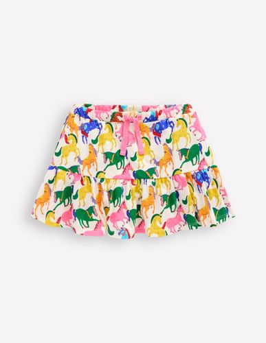 Jupe-short volantée en jersey-Cheval arc-en-ciel multi - Boden - Modalova