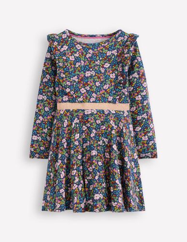 Robe tournoyante Cora en jersey-Motif floral baies bleu tribord - Boden - Modalova