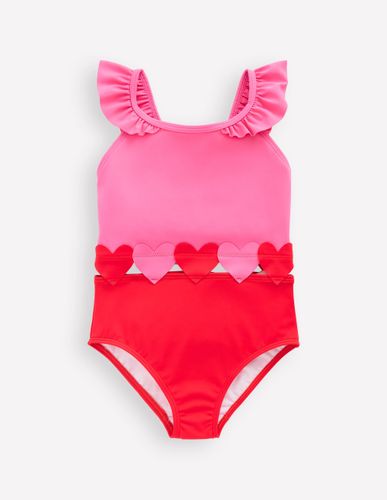Maillot de bain Hallie à bretelles volantées-Rouge coquelicot - Boden - Modalova