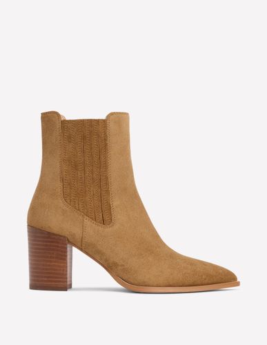Bottines décontractées à bout pointu-Caramel - Boden - Modalova