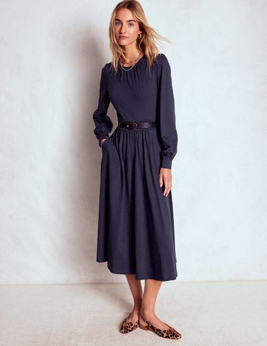 Robe midi Alexandra en jersey-Bleu marine - Boden - Modalova