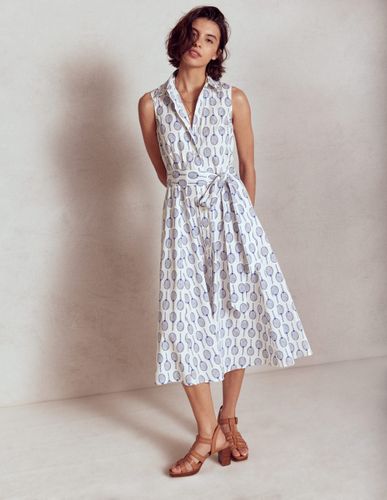 Robe-chemise Amy sans manches-Ivoire, tennis - Boden - Modalova