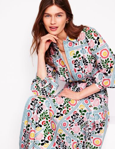 Robe-chemise Clara en coton-Multi, motif Walled Garden - Boden - Modalova
