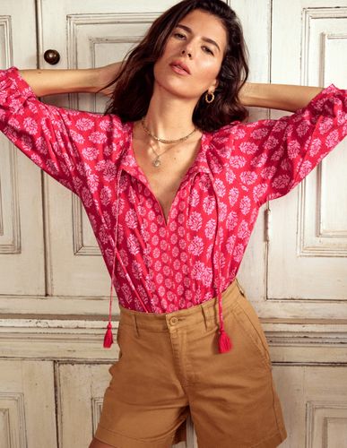 Top à manches raglan blousantes-Motif Posy Stamp - Boden - Modalova