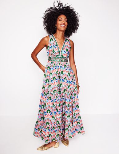 Robe longue Serena en coton à nouer-Multi, motif Decorative Dandelion - Boden - Modalova