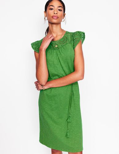 Robe courte Juliet à broderie anglaise-Vert paradis - Boden - Modalova