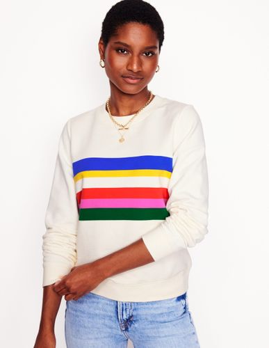 Sweat Hannah imprimé-Ivoire, rayé multi - Boden - Modalova