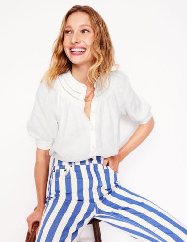 Top Bea en lin-Blanc - Boden - Modalova