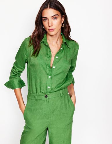 Chemise Sienna en lin-Vert paradis - Boden - Modalova