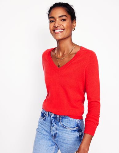 Pull Eva col V en cachemire- tarte aux fraises - Boden - Modalova