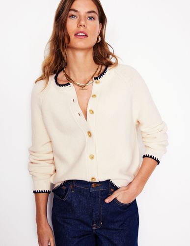 Gilet Lena à surpiqûres-Ivoire chaud - Boden - Modalova