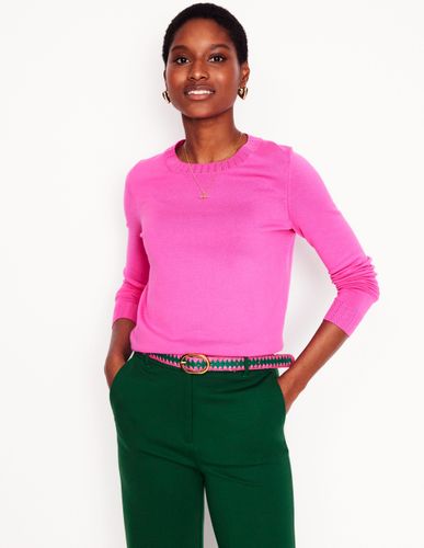 Pull col rond Emilia en coton- angélique - Boden - Modalova