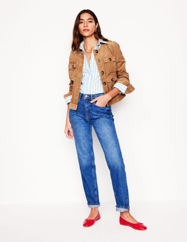 Jean droit taille haute-DÉLAVAGE MOYEN - Boden - Modalova