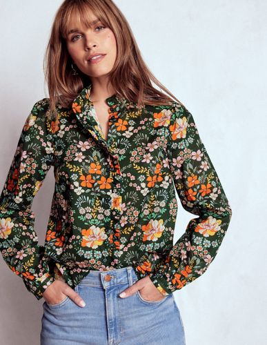 Haut Helena en coton-Forêt, motif Flourishing Garden - Boden - Modalova