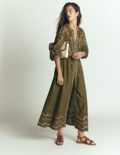 S Robe brodée en lin en Taille Petite/30 - Boden - Modalova