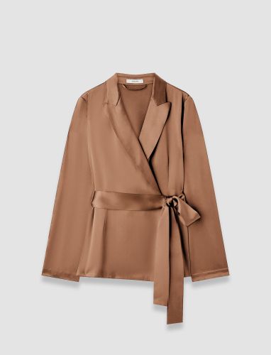 Archer Silk Satin Jacket - 38 - Joseph - Modalova