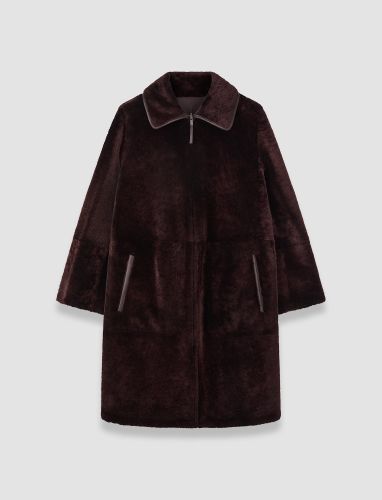 Caspian Soft Shearling Reversible Coat - 32 - Joseph - Modalova