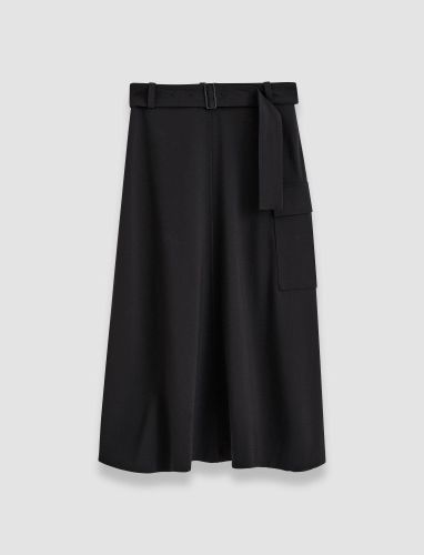 Pernette Fluid Twill Wool Skirt - Shorter / 32 - Joseph - Modalova