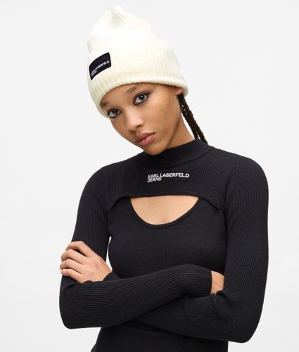 Bonnet Long Avec Écusson À Logo, , , Taille: One Size - KL Jeans - Modalova