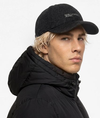 Casquette En Mélange De Laine À Logo, , , Taille: One Size - KL Jeans - Modalova