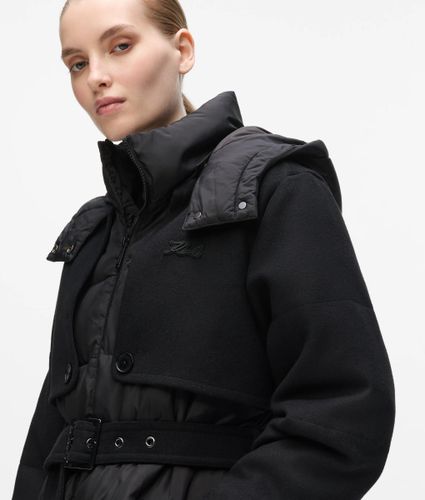 Doudoune Longue Ceinturée, , , Taille: Xs - Karl Lagerfeld - Modalova