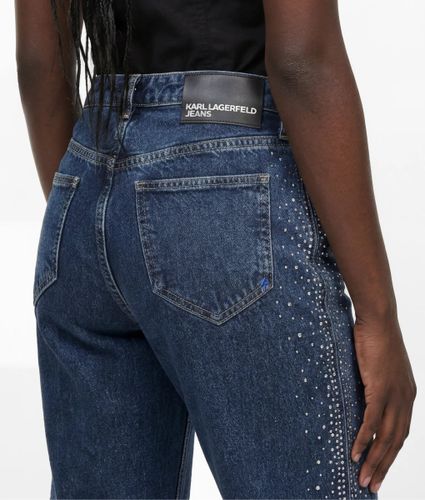 Jeans Coupe Droite Et Taille Haute Avec Strass, , , Taille: 2530 - KL Jeans - Modalova